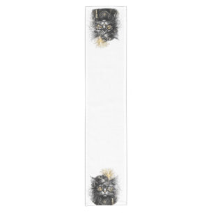 Professor Sprocket-Paws  The Funky Steampunk Cat  Short Table Runner