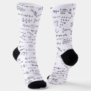 Professor Teacher Mathematic Formula Equations Socks