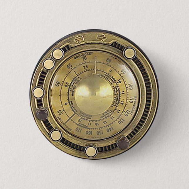 Professor Temple's Adaptive Marconiscope 2 Inch Round Button (Front)