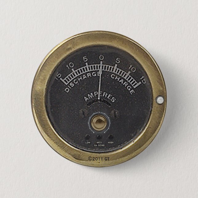 Professor Temple's Reciprocating Amstadt 2 Inch Round Button (Front)