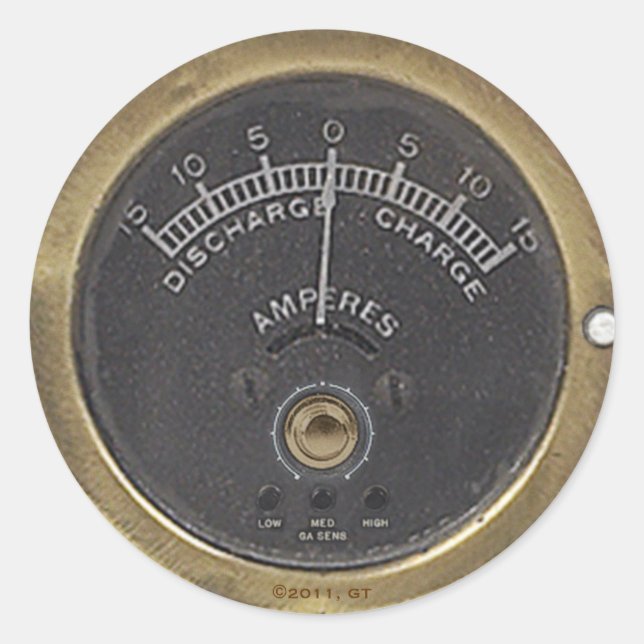 Professor Temple's Reciprocating Amstadt Classic Round Sticker (Front)