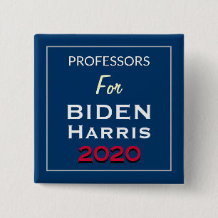 Professors For BIDEN HARRIS Square Campaign 2 Inch Square Button