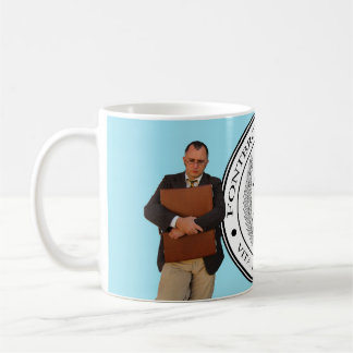 Professors on blue mug