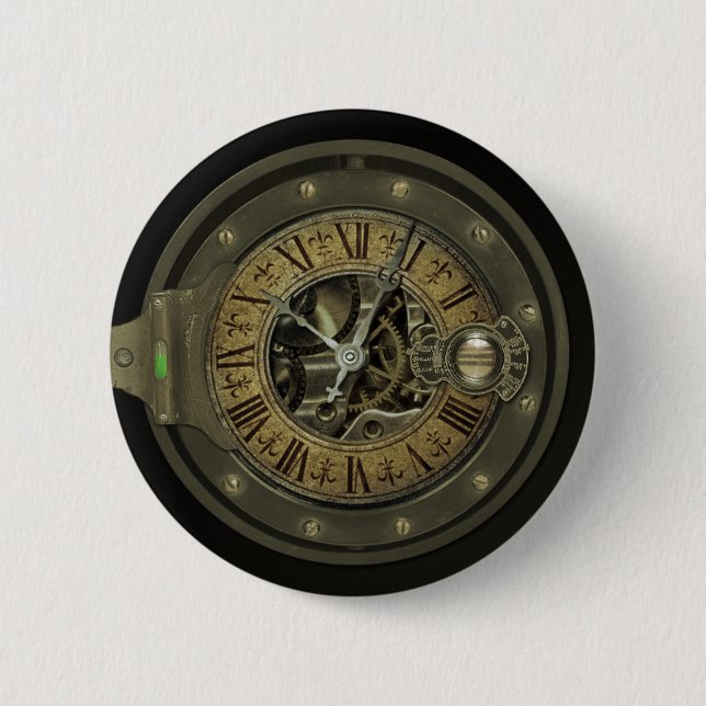 Professsor Temple's Transtemporator 2 Inch Round Button (Front)