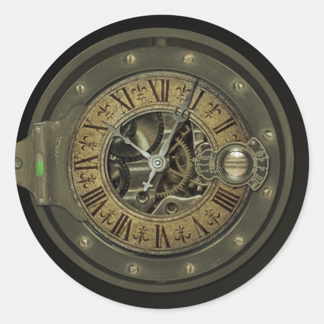 Professsor Temple's Transtemporator Classic Round Sticker (Front)