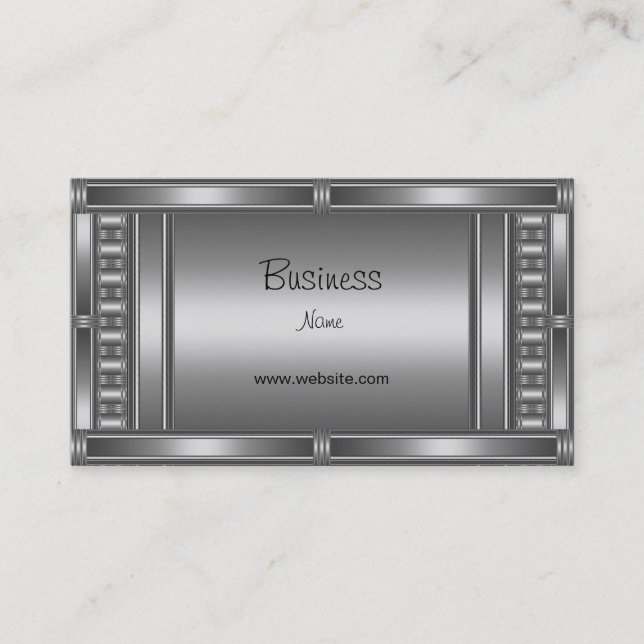 Profil Carte de visite Chrome sur Argent (Devant)