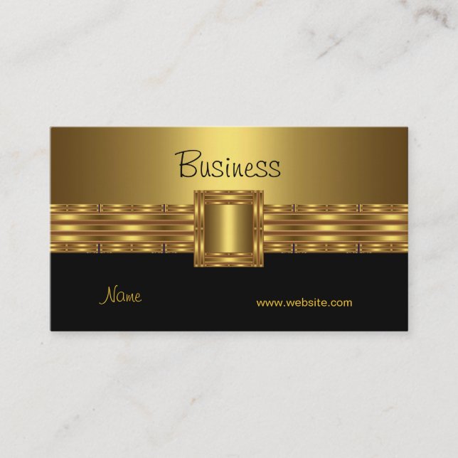 Profil Carte de visite Gold sur Gold Black (Devant)