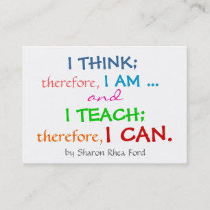 Profil de l'enseignant/de l'éducation - Carte de v