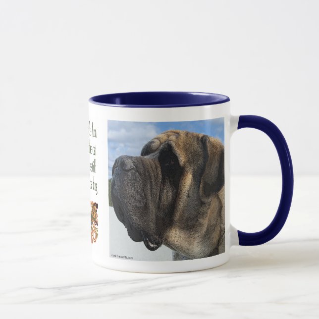 Profil de mastiff avec la tasse de citation (Droite)