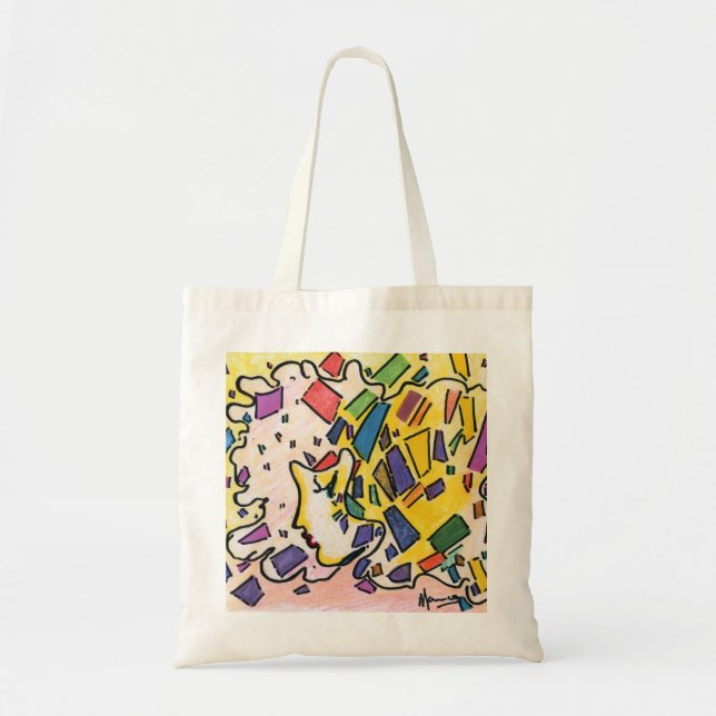 Profil de style Peter Max avec sac confitti (Devant)