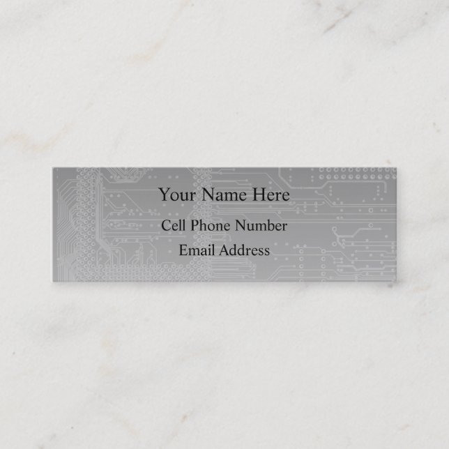 Profil et carte de visite d'entretien de (Devant)