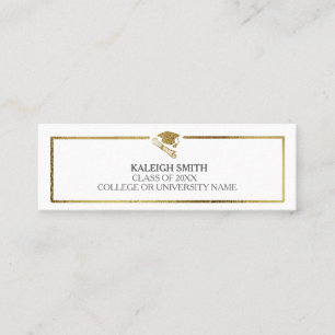 Profil Gold White Graduation Insérer une carte de 