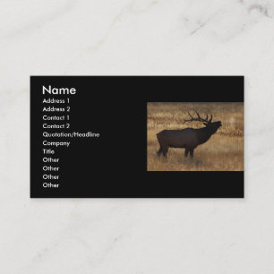 profil ou carte de visite, bugle d'élans