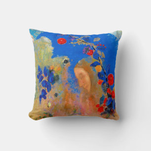 Profile beneath an Arch, Redon Throw Pillow