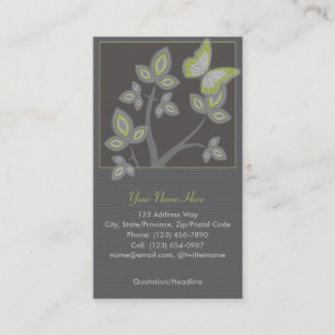 Profile Business Card: Tree with Butterfly Card