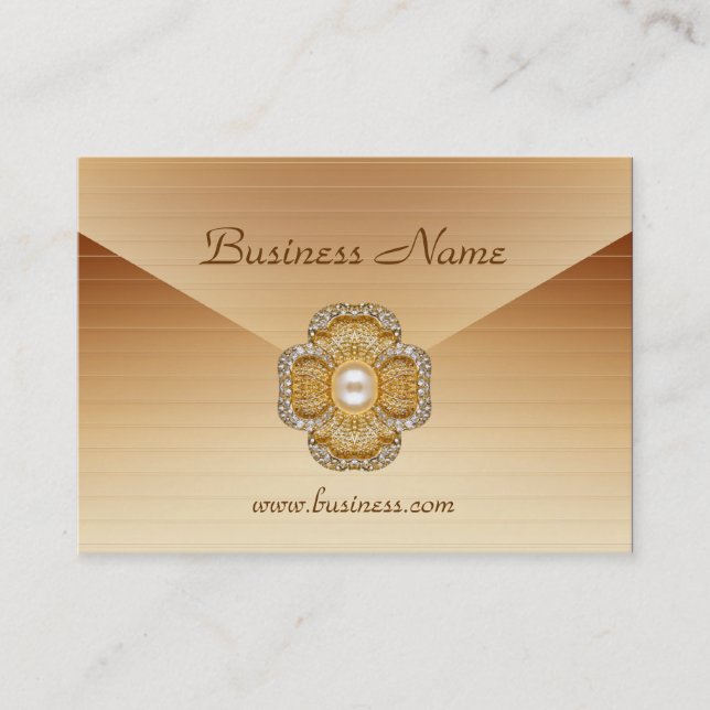 Profile Card Business Coffee Cream Jewel (Front)