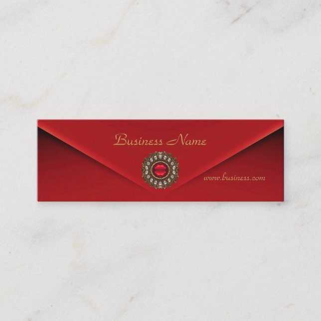 Profile Card Business Red Velvet Jewel (Front)