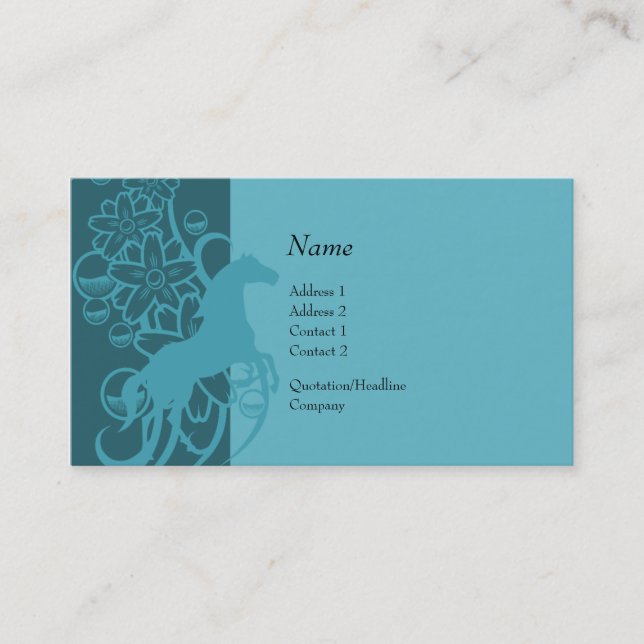 Profile Card - Decorative Horse (Front)