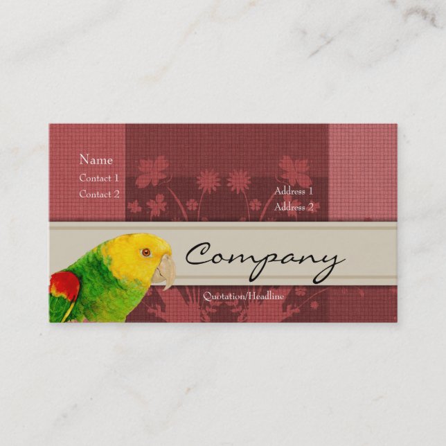 Profile Card - Parrot (Front)