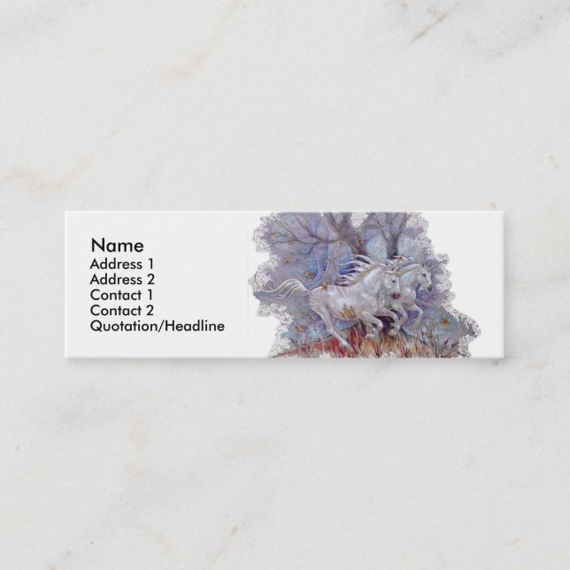 Profile Card Template - Unicorns (Front)