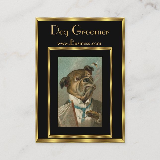 Profile Card Vintage Dog Groomers 2 (Front)