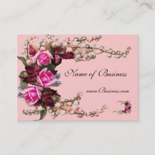Profile Card Vintage Pink Roses