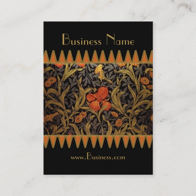 Profile Card Vintage Print William Morris 3 (Front)