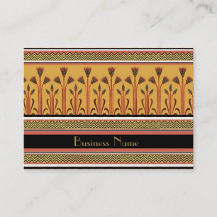 Profile Card Vintage Victorian Gold Beige Black 2