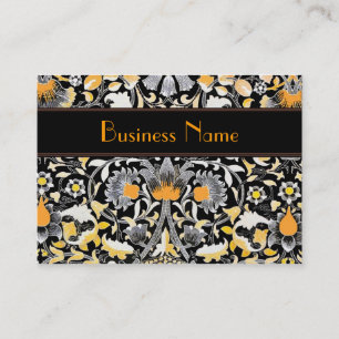 Profile Card Vintage William Morris Orange Floral