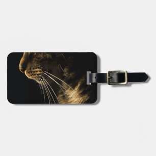 profile cat luggage tag