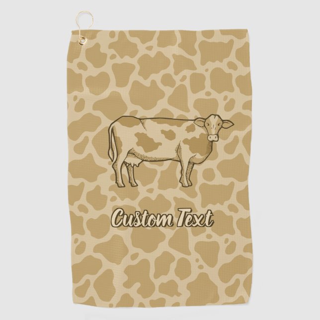Profilé de vache serviette de golf (Devant)