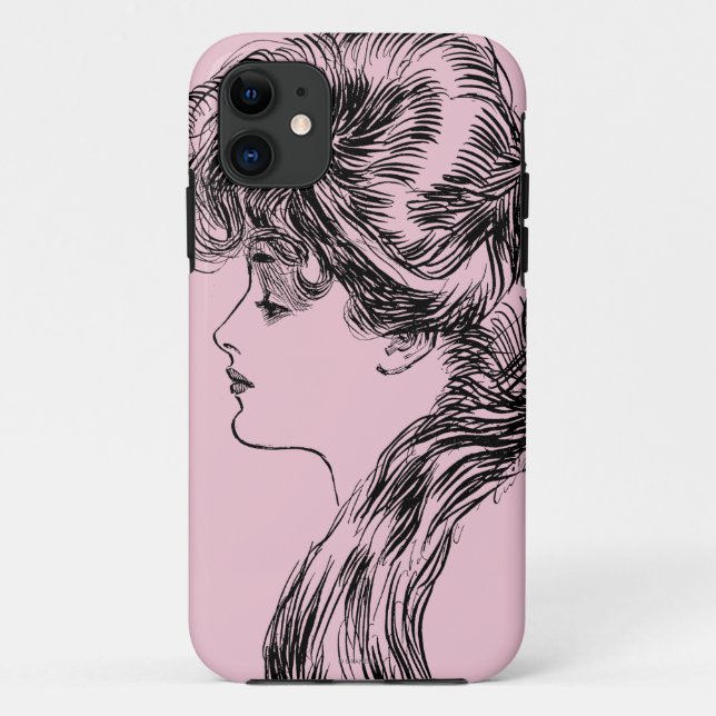 Profile Of A Gibson Girl, 1903 Case-Mate iPhone Case (Back)