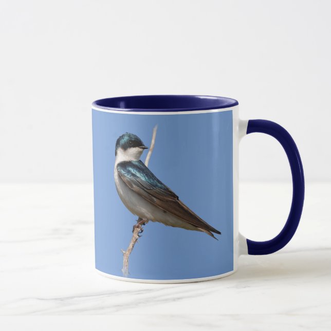Profile of a Male Tree Swallow in the Sun Mug (Right)