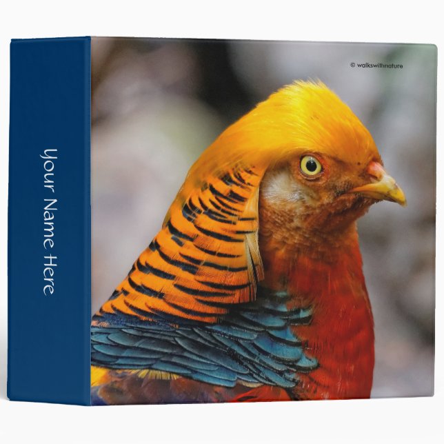 Profile of a Red Golden Pheasant Binder (Front/Spine)