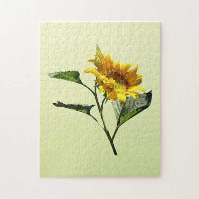 Profile of a Sunflower Jigsaw Puzzle (Vertical)