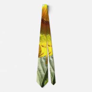Profile of a Sunflower Neck Tie
