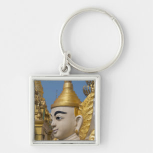 Profile Of Buddha Statue Keychain