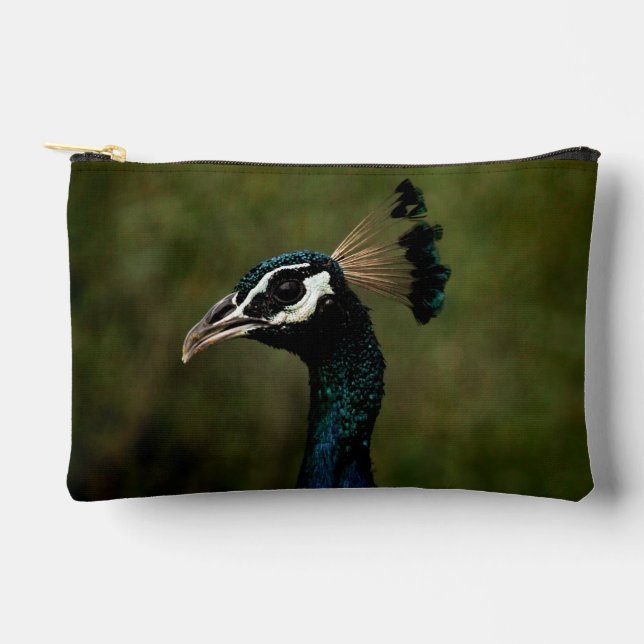 Profile of Peacock  Accessory Pouch (Front)