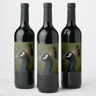 Profile of Peacock  Wine Label
