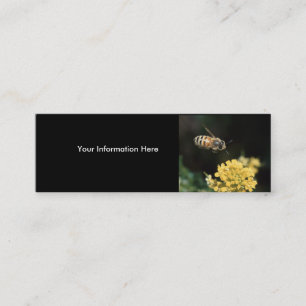 profile or business card, bee mini business card