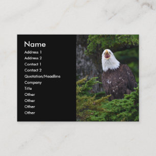 profile or business card, eagle card