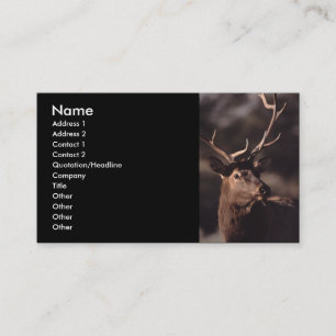 profile or business card, elk card