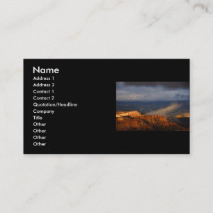 profile or business card, landscape business card