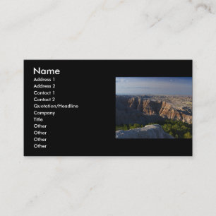profile or business card, landscape card