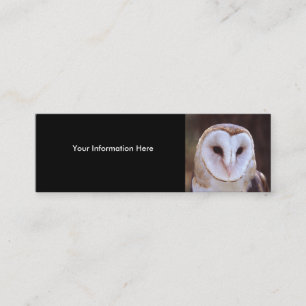 profile or business card, owl mini business card
