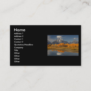 profile or business card, oxbow bend card