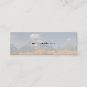 profile or business card, oxbow bend mini business card
