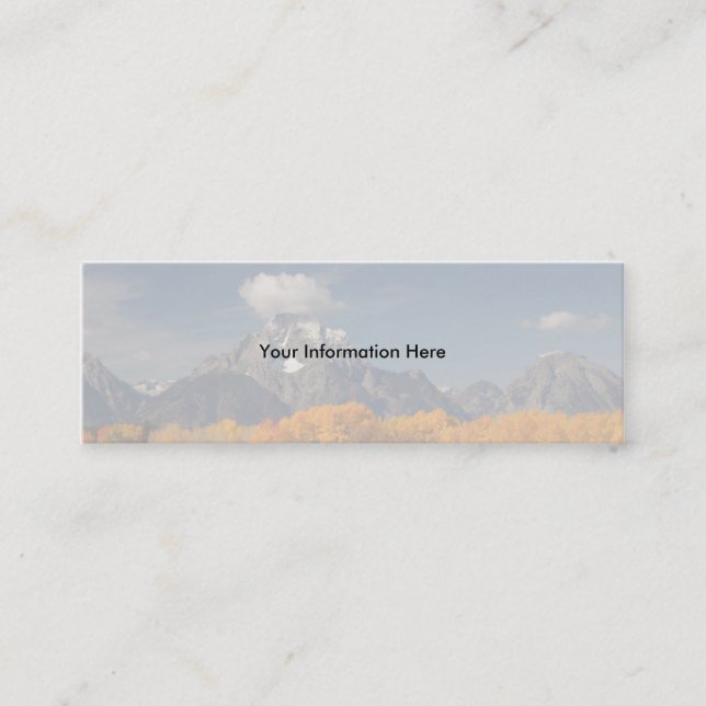 profile or business card, oxbow bend mini business card (Front)