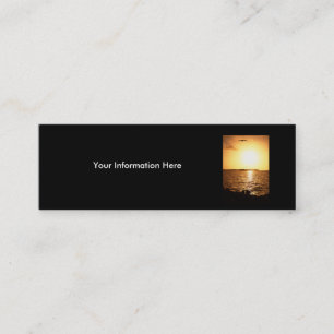profile or business card, seascape mini business card