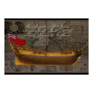 Profile Painting of Ship Jersey Photo Print